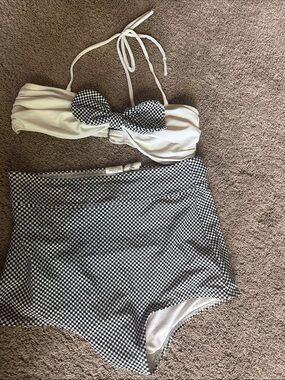 Black & White Checkered Bikini set